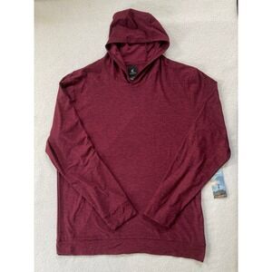 Kyodan Mens Extra Large‎ Active Hoodie Burgundy 4-Way Stretch Moisture Wicking